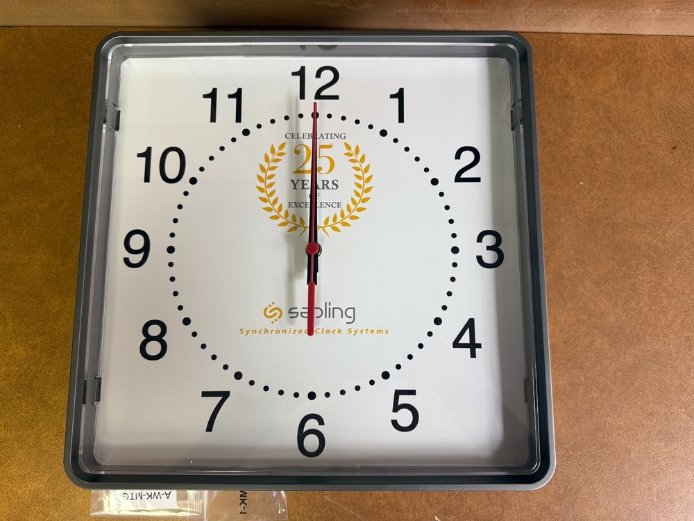 Sapling SAW-4WS-12S-0 Square Wi-Fi Clock