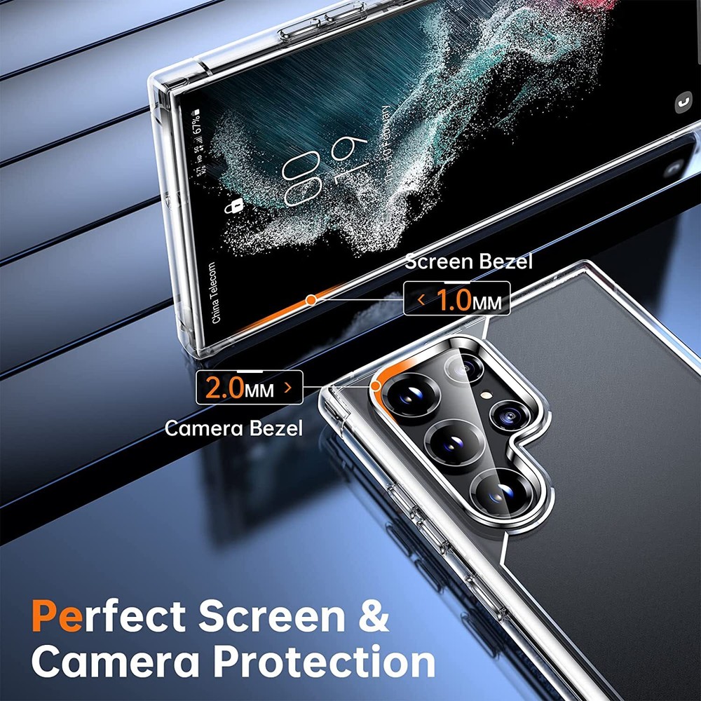 Hydrogel Screen Protector Camera Protector Shockproof Case for Samsung S24 Ultra