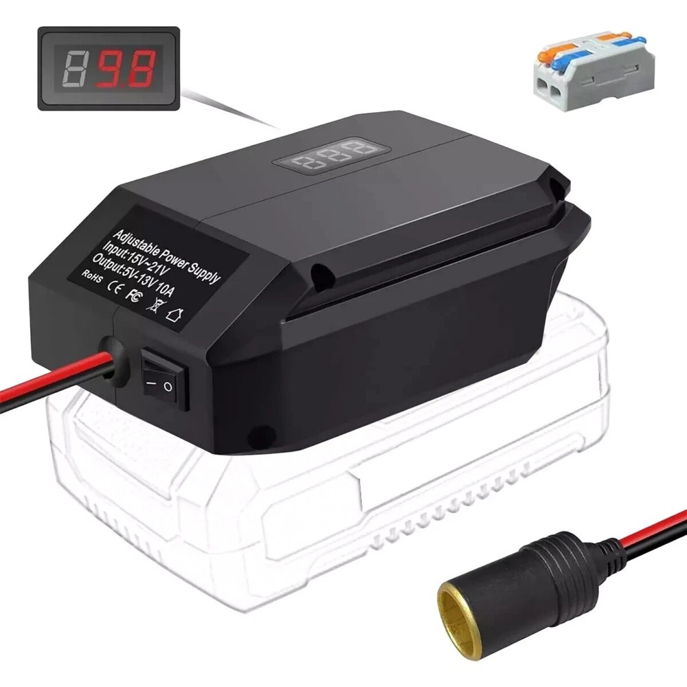 Adjustable Voltage Step Down Converter 18V to 5V-13V for Ozito Einhell Battery