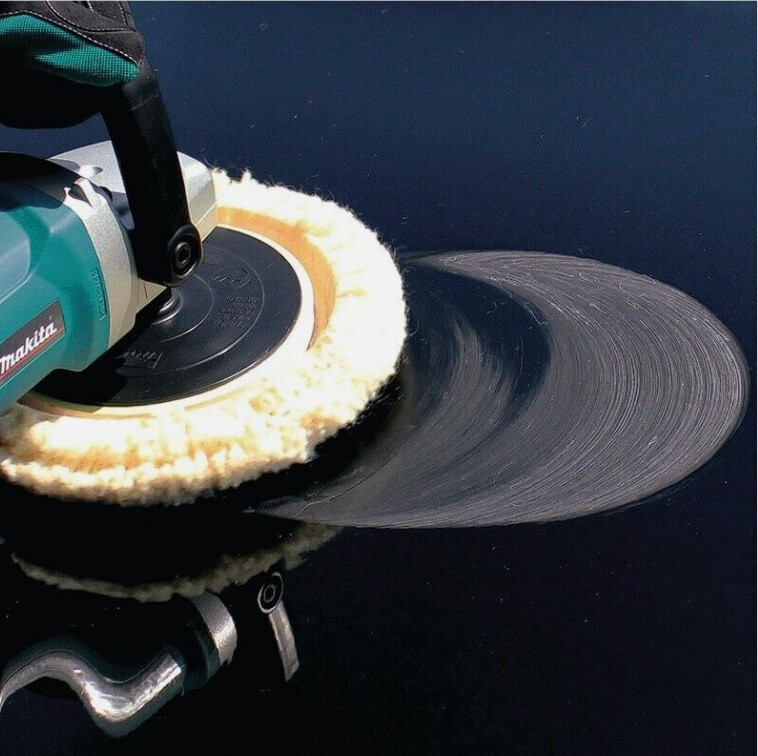 Premium Single Sided Wool Buffing Pad for Automotive Polishing 8 inches