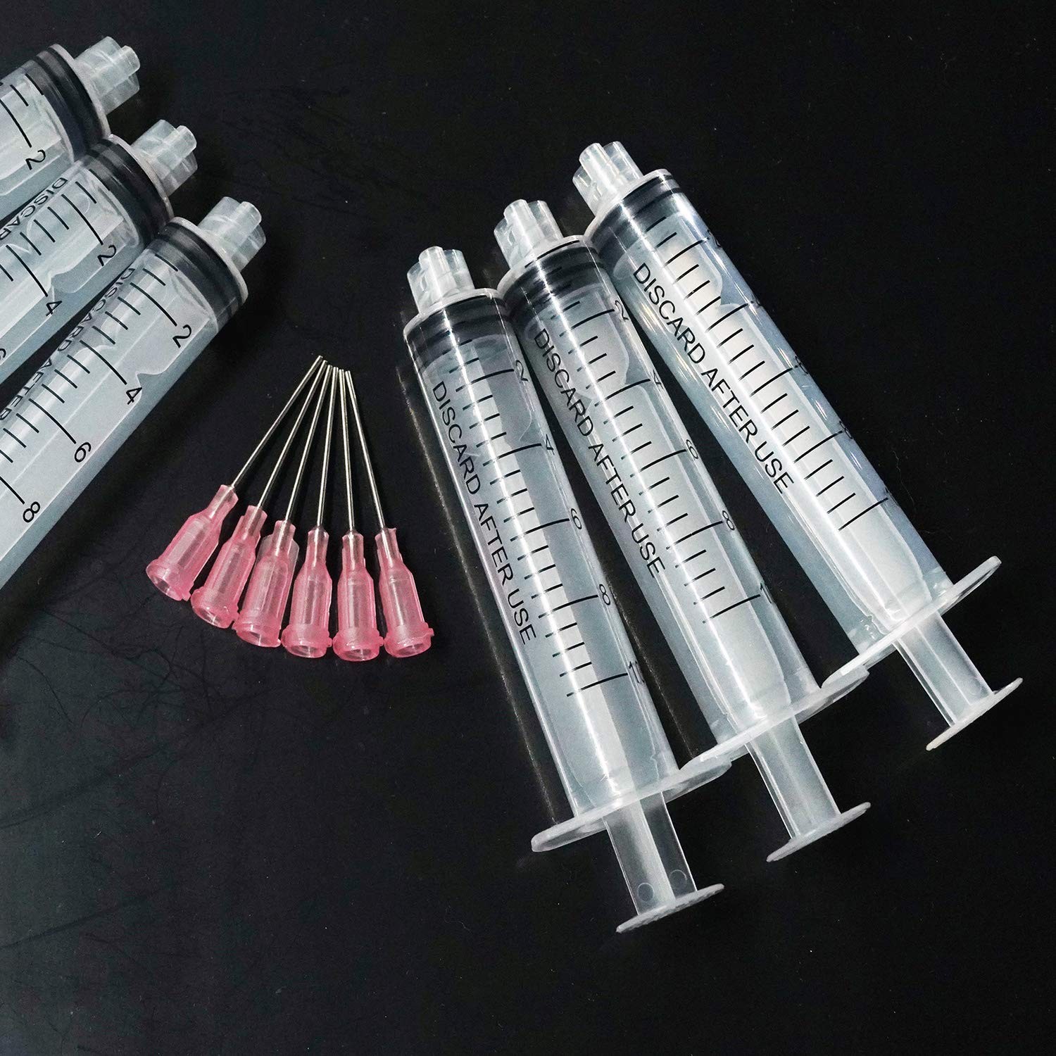 10ML/CC Ink Filling Syringe with Measurement and Blunt Needle Tip for 6pcs