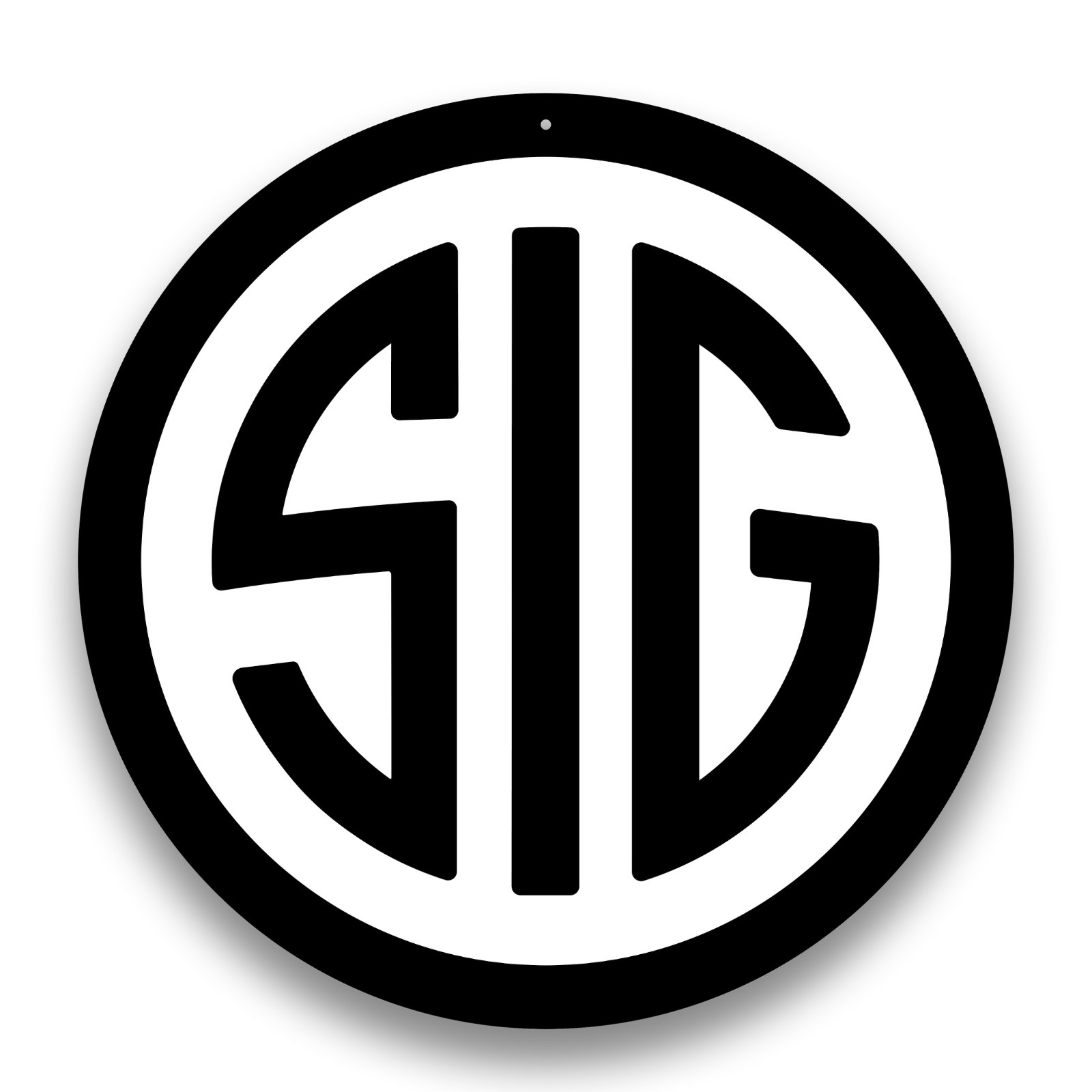 SIG SAUER Aluminum Sign 12in - Man Cave Gun Room Wall Art Bar