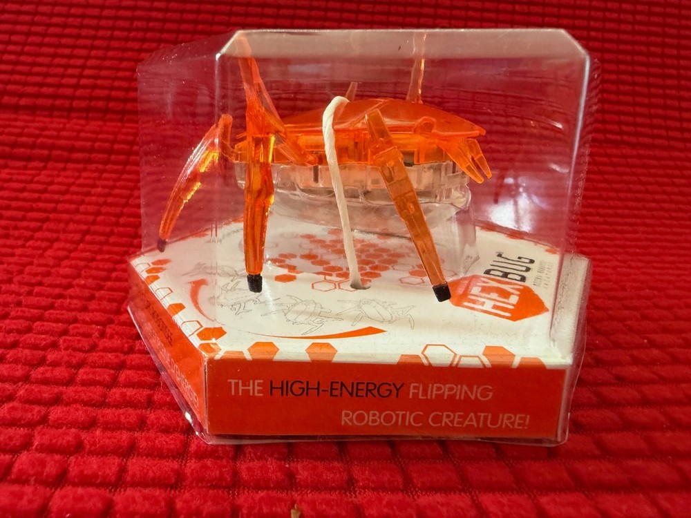 HEXBUG Scarab Orange Micro Robotic Creature NEW Sealed Hex