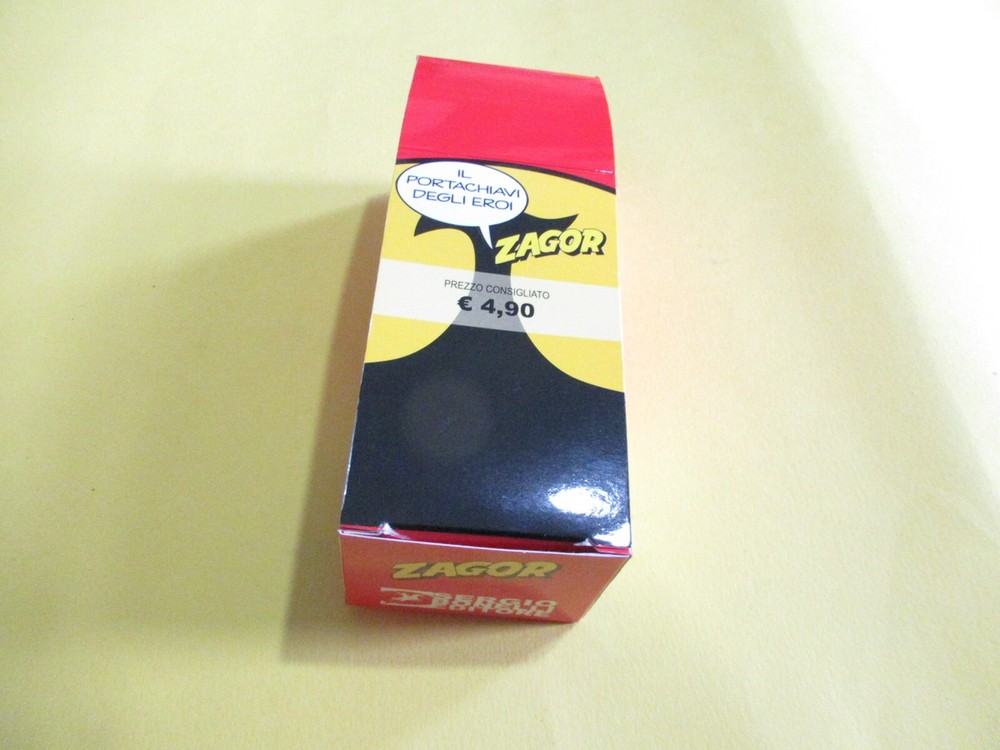 ZAGOR EMPTY CARDBOARD BOX BOX GADGET THE KEYCHAIN HEROES BONELLI rare!!