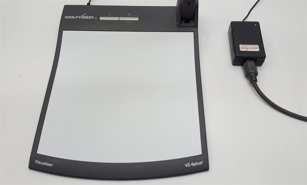 WolfVision VZ-8 Plus3 Document Visualizer Camera Presenter DVI VGA+AC Adapter