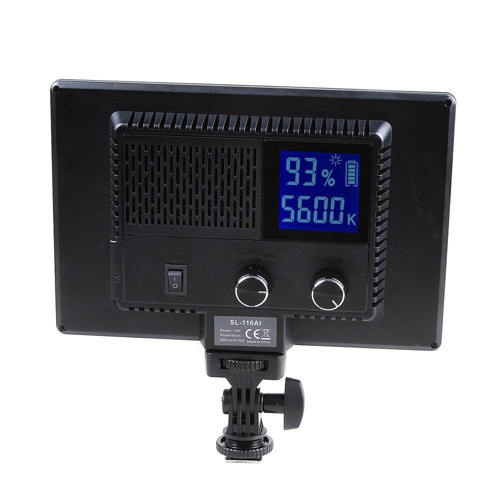 Photography Flat Panel Soft light Studio Video Light Lamp w/ EU cable 10W 600LUX