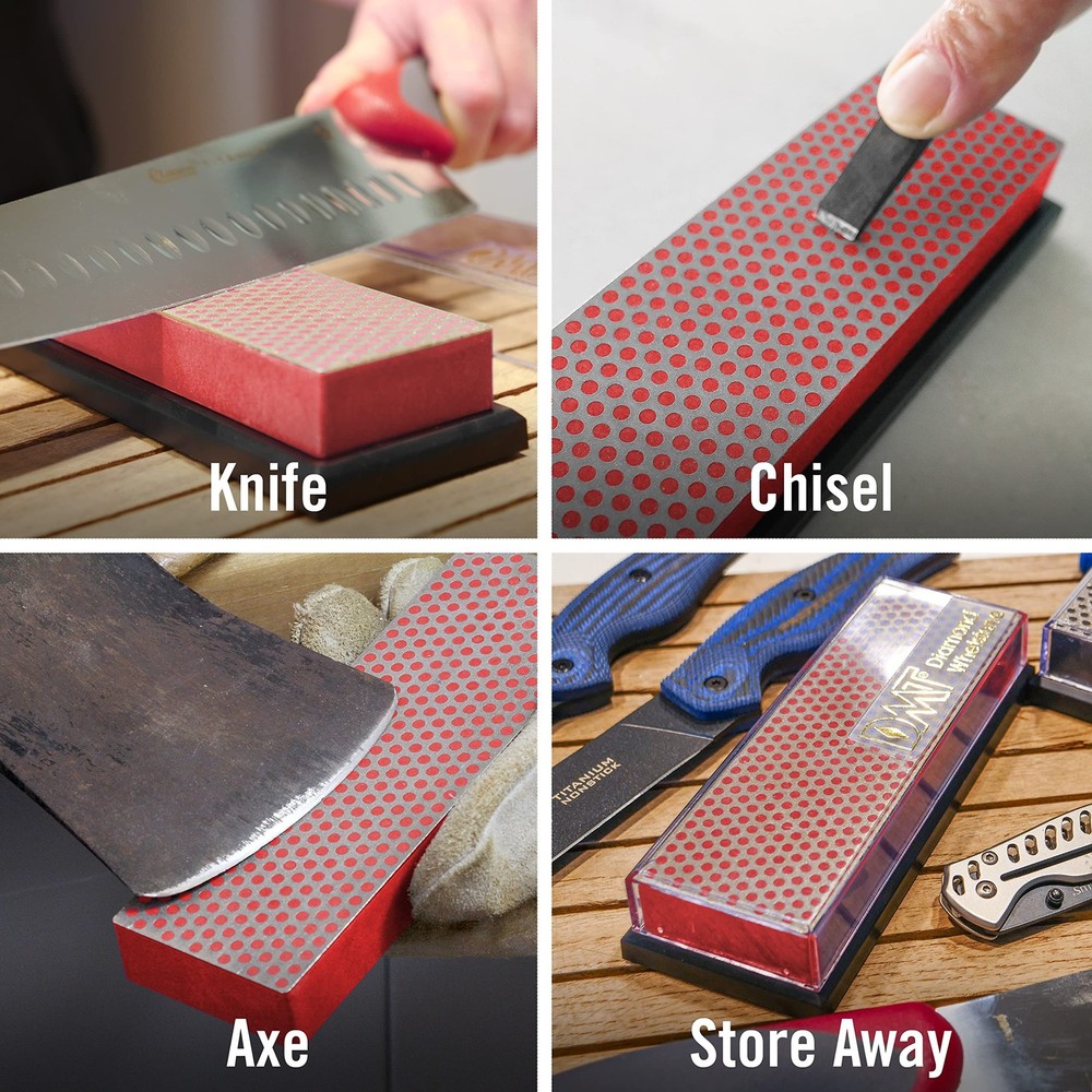 DMT (Diamond Machining Technology) 6-inch Diamond Whetstone Sharpening Stone ...