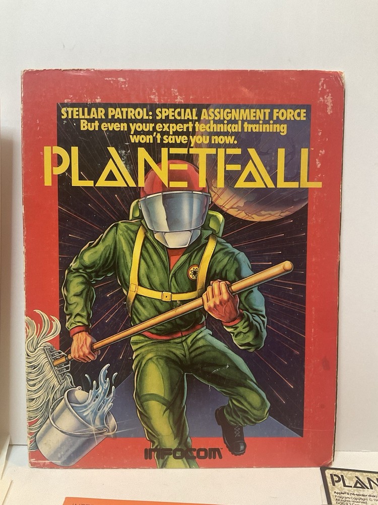 Vintage Apple II Software Game Infocom PLANETFALL Folio