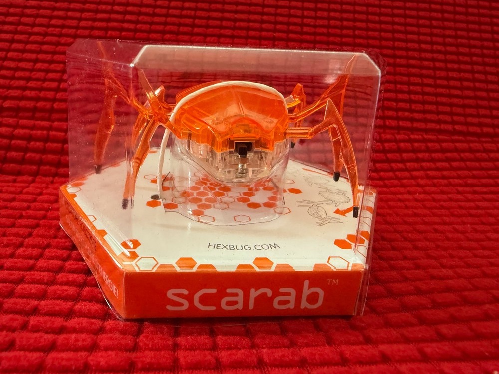 HEXBUG Scarab Orange Micro Robotic Creature NEW Sealed Hex