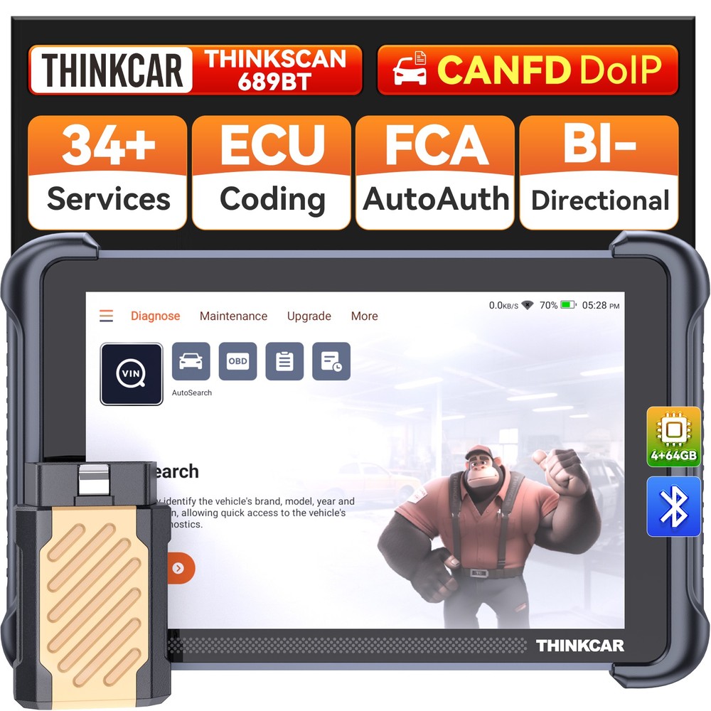 ThinkScan 689BT Auto All Systems Bidirectional OBD2 Scanner Diagnostic Scan Tool