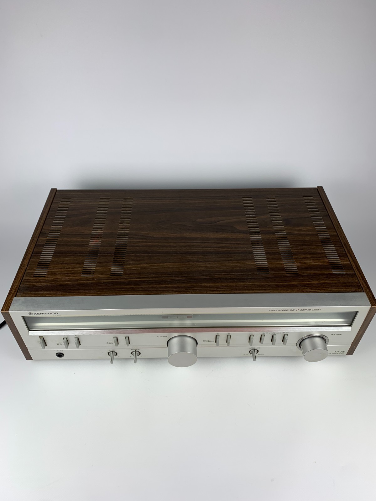 VTG Kenwood KR-710 Stereo Receiver Japan High Speed DC Servo Silver WORKS READ