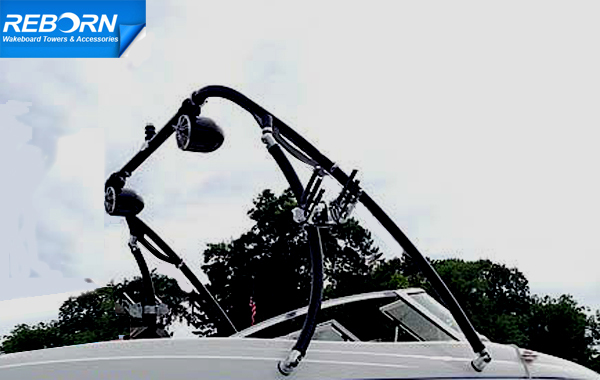 Promotion! Reborn Elevate Wakeboard Tower+ Pro Quick Relase Wakeboard Rack Black