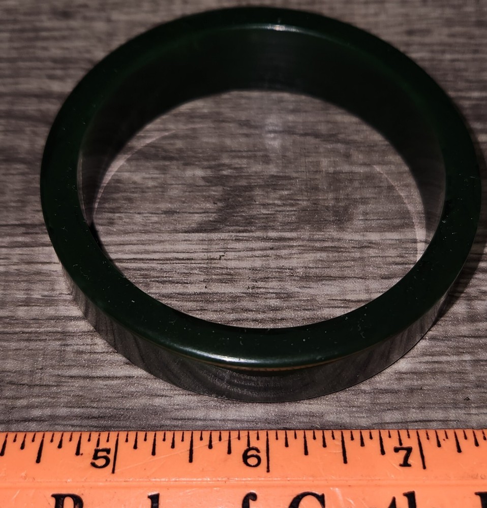 Vintage Marbled Green Bakelite Bangle Bracelet C3