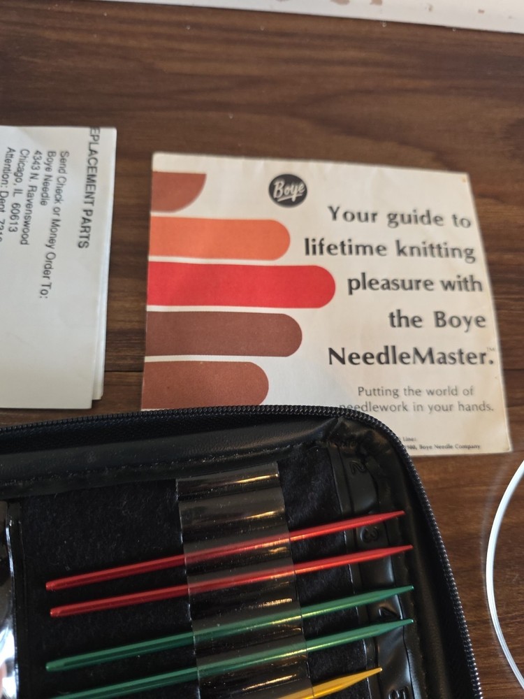 The Boye Needle Master Knitting Needle Crochet Interchangeable Lot