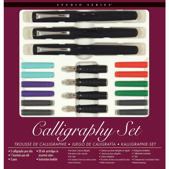 Peter Pauper Studio Series Calligraphy Set - Brand New!
