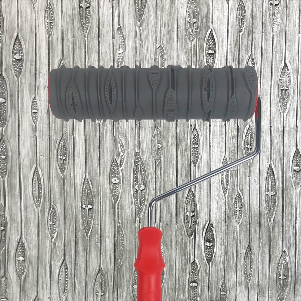 Hanroy 10'' Patterned Paint Roller for Wall Decoration Classic Brick Embossing T