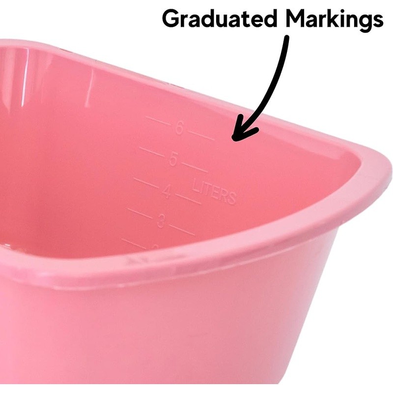 Graduated Plastic Dish Pan Rectangular Soaking Basin Household & Healthcare Use