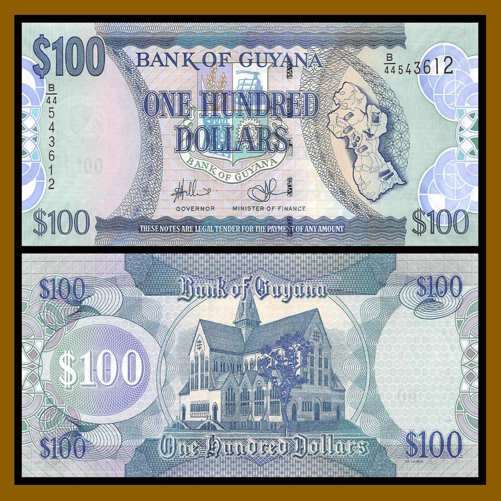 Guyana 100 Dollars, 2006 (2016) P-36 Unc