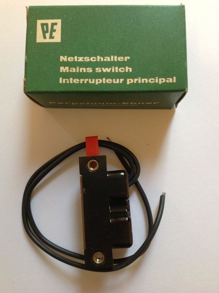 NOS PE PERPETUUM EBNER MAINS SWITCH PHONOGRAPH PART