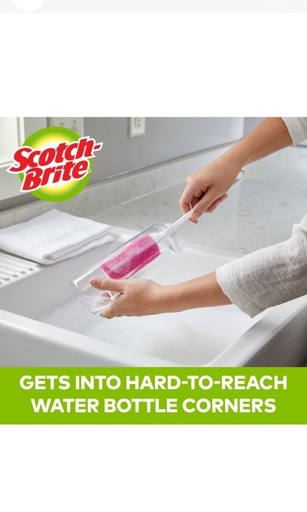 Scotch-Brite® Bottle Scrubber 507, 2 Pack