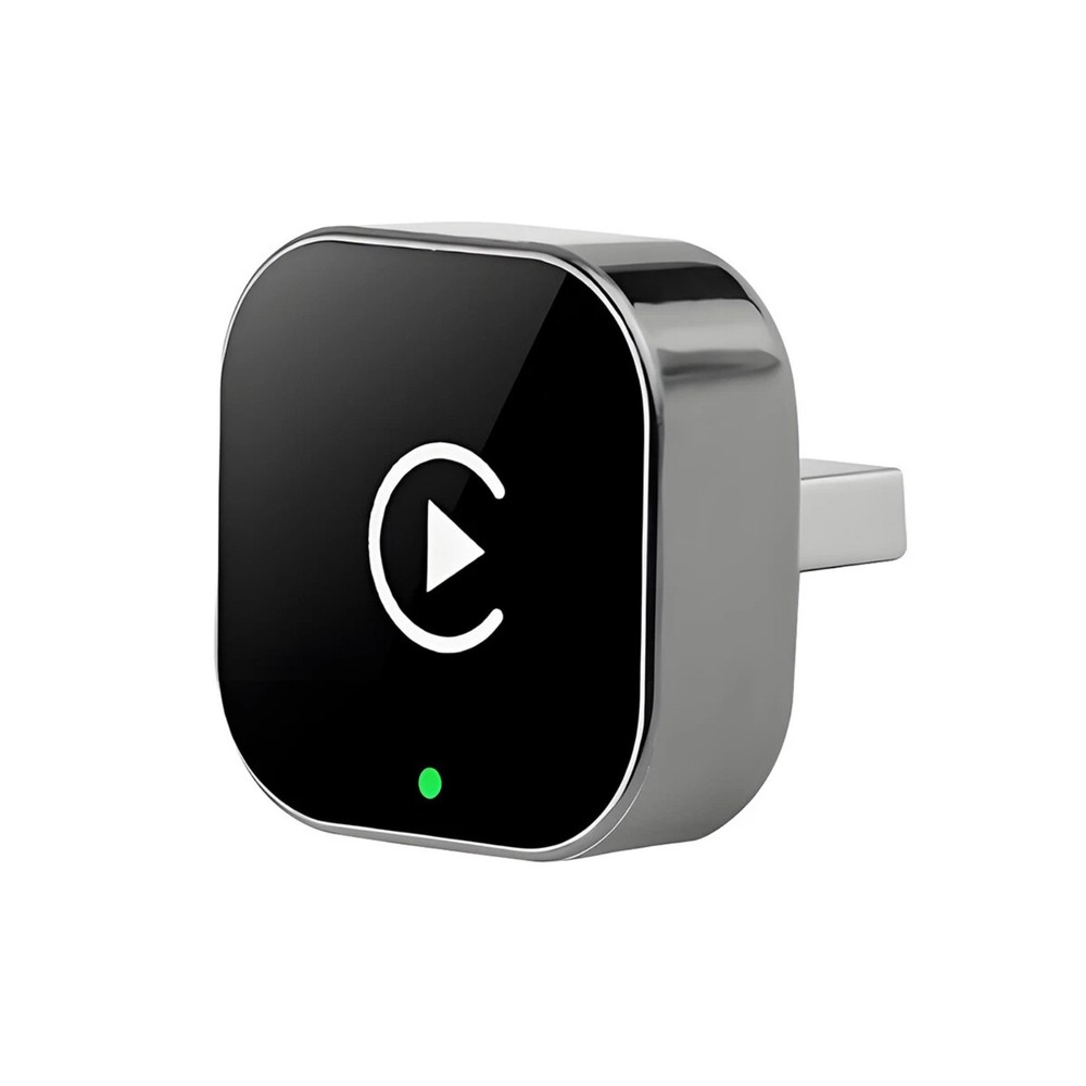 Wireless CarPlay Adapter Android Auto 2-in-1 Plug Play Voice Control Compact USB