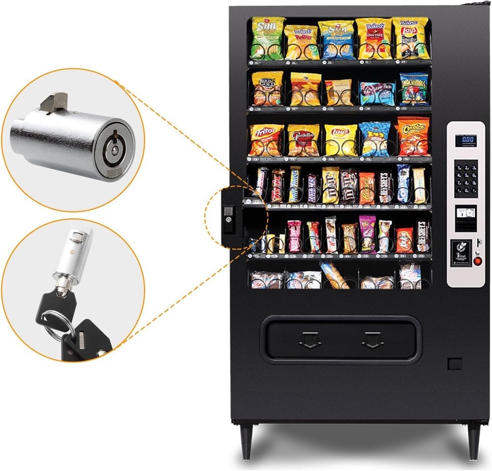 High Security Vending Locks for Coke & Snack Machines - 2 Pack, Durable & Secure