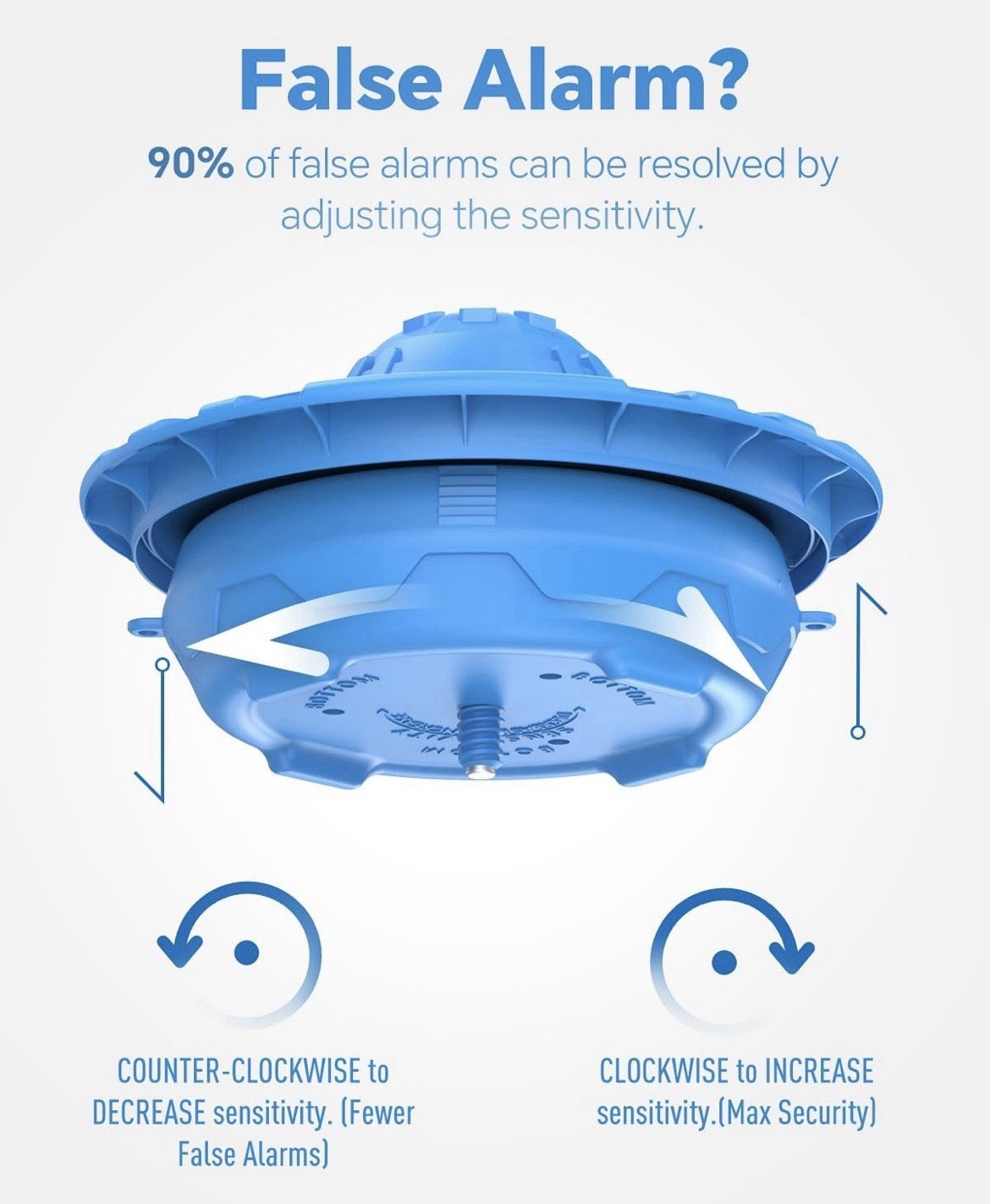 Hovara Floating Pool Safety Alarm Loud 110dB for Inground Above Ground Pool Blue