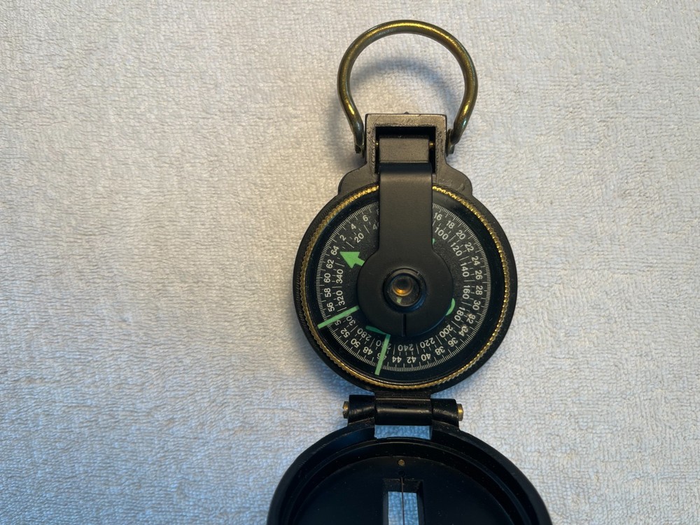 Lensatic Engineer Compass Vintage Early 1960s Navigation Tool