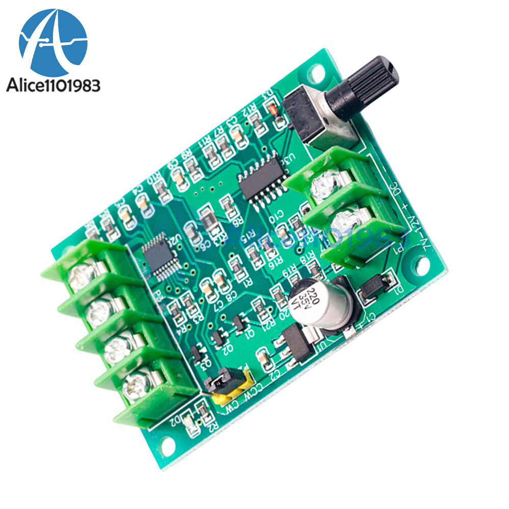 DC7-12V Brushless DC Motor Driver Controller Board W/ Voltage Current Protection