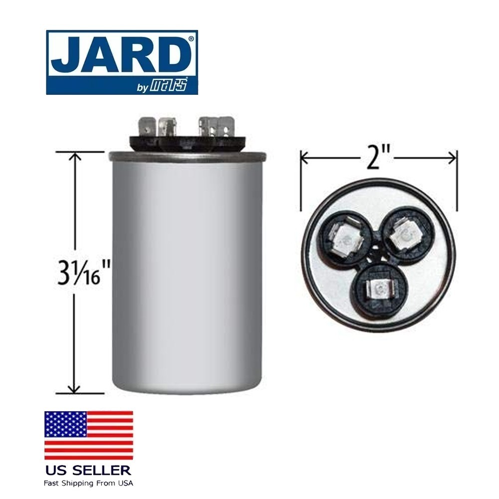 MARS/JARD 12781 30+5 uf/MFD 370-440 VAC volts Round Dual Run Capacitor