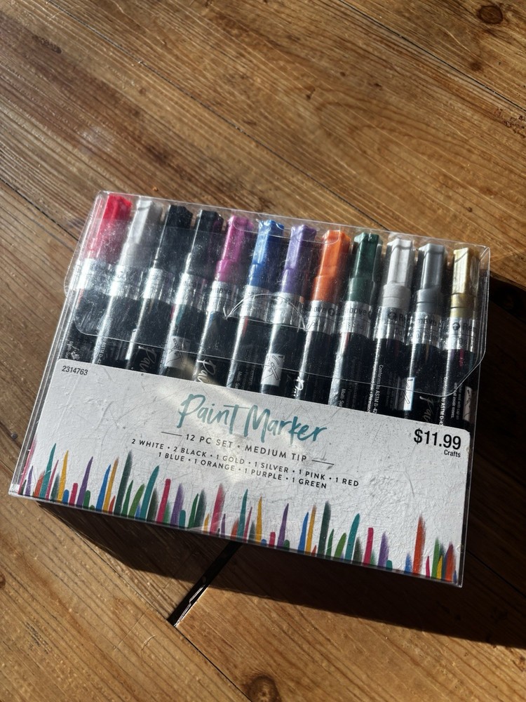 Paint Marker 12 Pc Set Medium Tip Multicolor