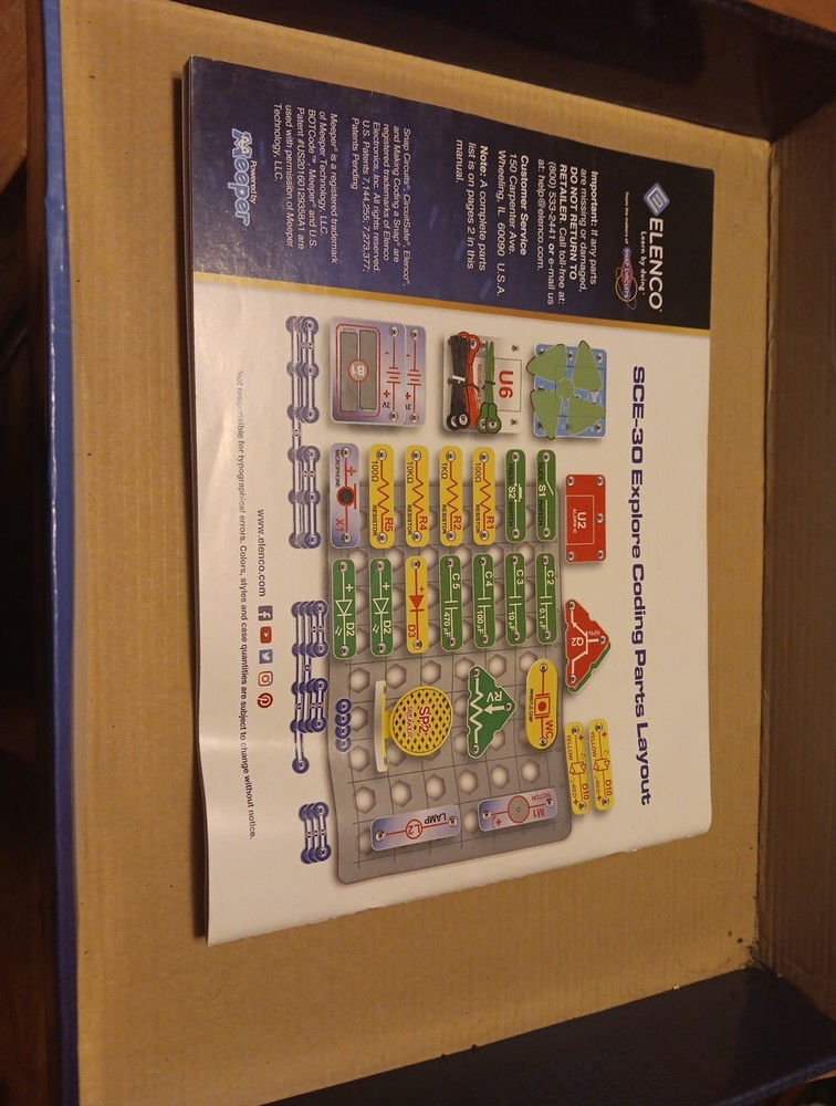 Snap Circuits Coding Explorer Set Complete Very Good Condition Works!