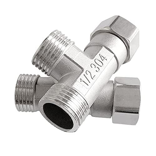 Beduan Stainless Steel 1/2" G 3 Way Diverter, Threaded Diameter:19.8mm/3/4"
