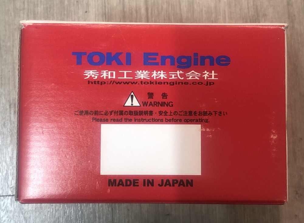 Toki Engine High performance, 21 slide carb, SG crank rear exhaust pull start