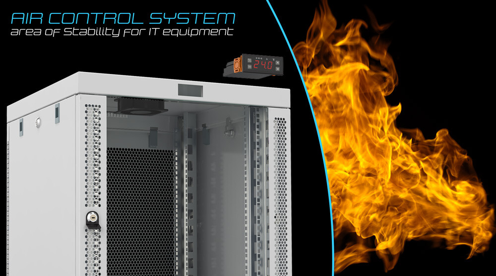 18U 35" Depth Server Rack Cabinet Network Enclosure Accessories Over $190 Value
