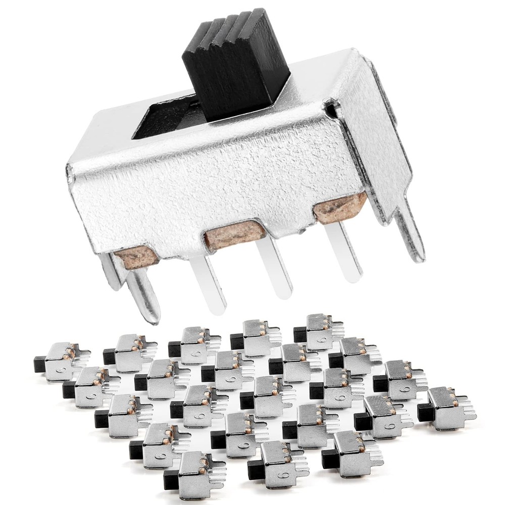 Versatile 3mm SPDT Micro Slide Switch for PCB – 25 Pack with High Conductivity