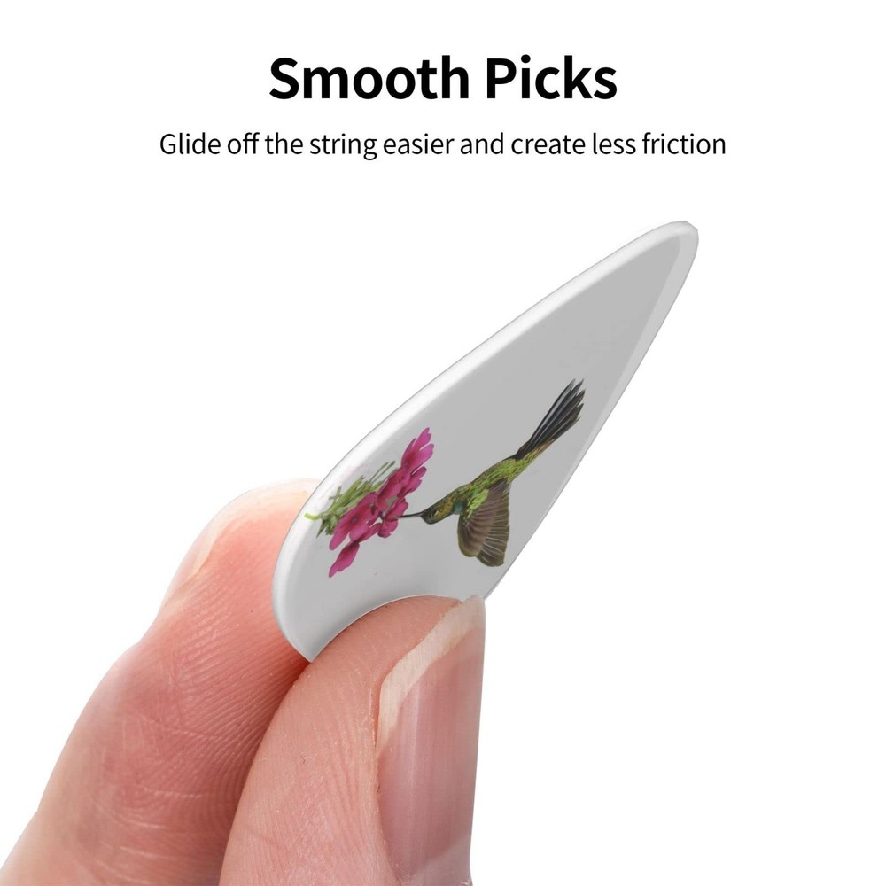 Hummingbird Spring Flower Guitar Picks One Size, 2