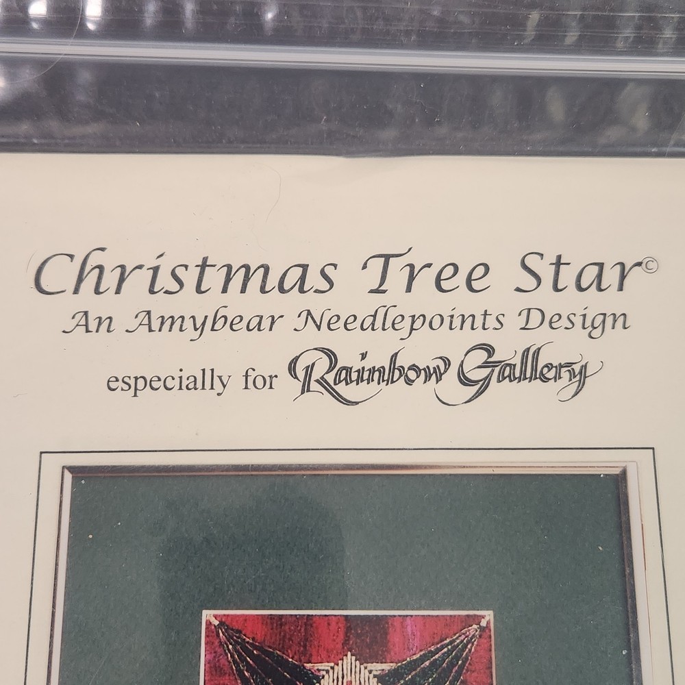 Amybear Needlepoint Design Christmas Tree Star Pattern Chart CTSC