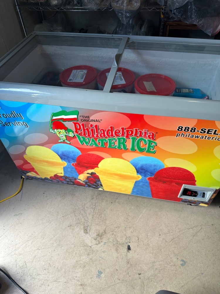 chest freezer 13 cu ft. includes cups, lids, cup holders, etc