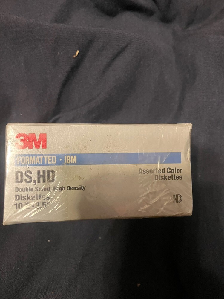 3M Double Sided High Density Color Diskettes DS HD 3.5" - 10 Floppy discs