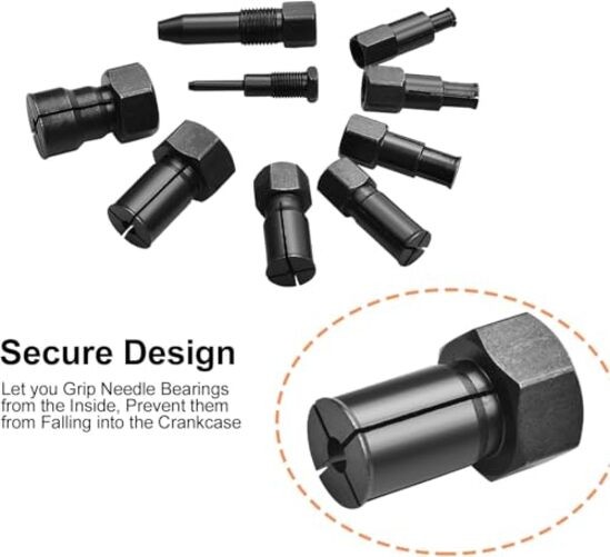 10 Piece Motorcycle Blind Internal Inner Insert Inside Bearing Extractor