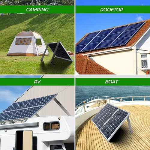 Solar Panel Mounting Brackets, 2 Sets Adjustable Solar 14-27in adjustable-2 set