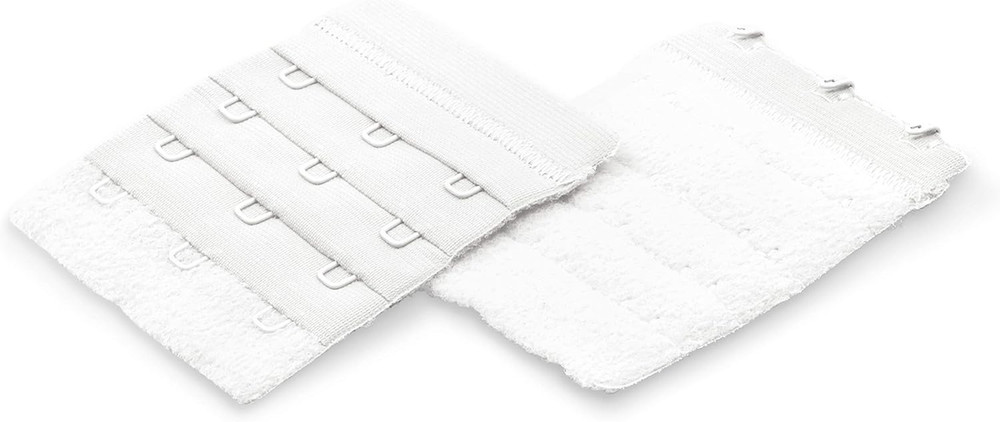 2-1/4" Soft Back, White Bra Extender, 2-1/4-Inch