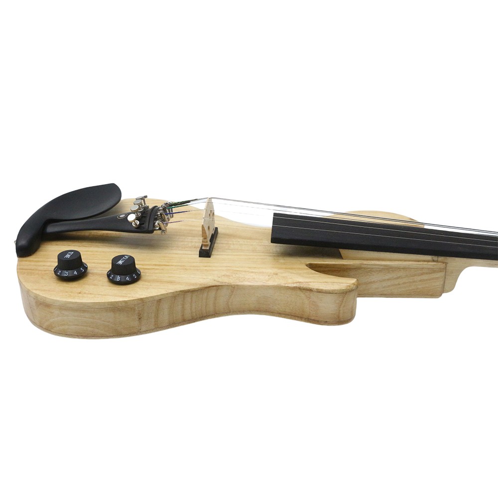 5 String Electric violin 4/4 Full Size Electric Guitar Shape with case,bow