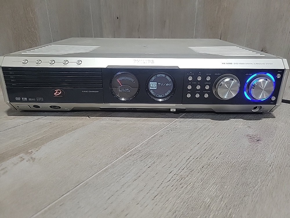 Philips MX5600D/DVD Video Player AM/FM Digital Surround Receiver (Needs Work)