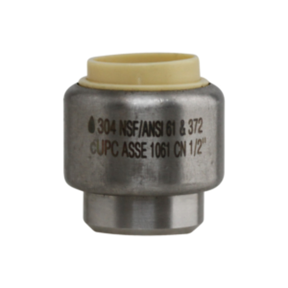 1" 304SS Pushfit Cap