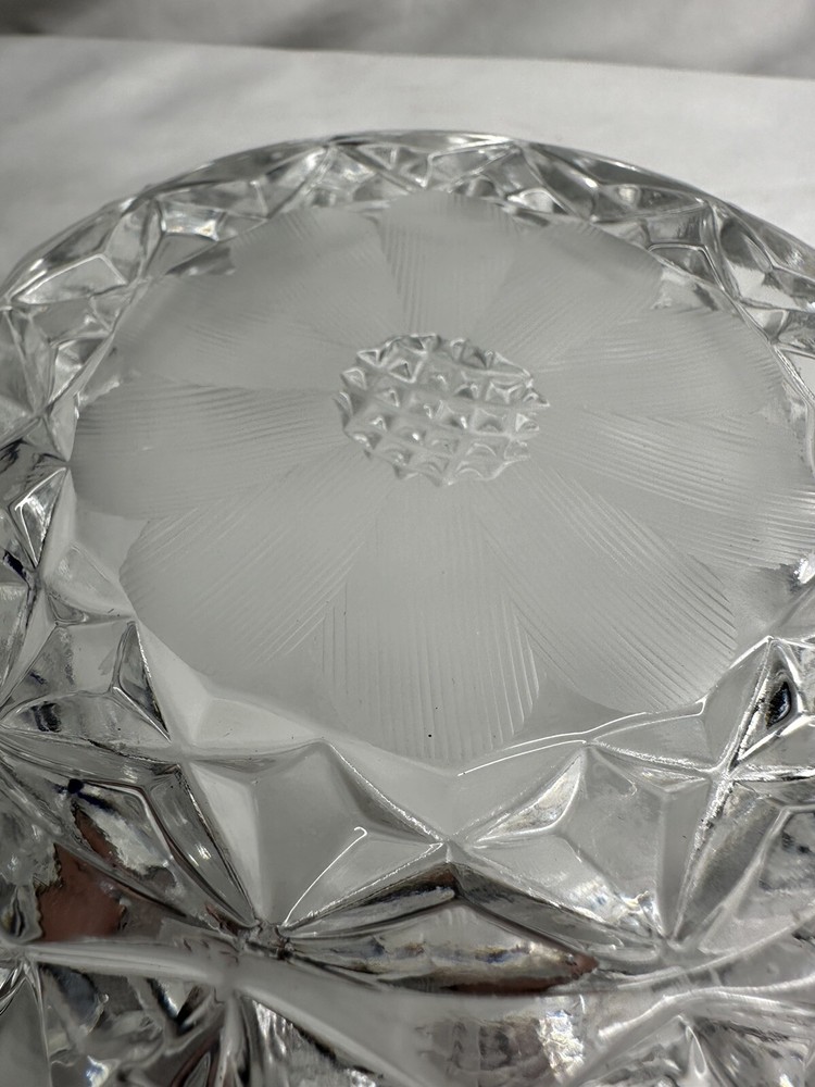 Heavy Glass Ashtray 6”
