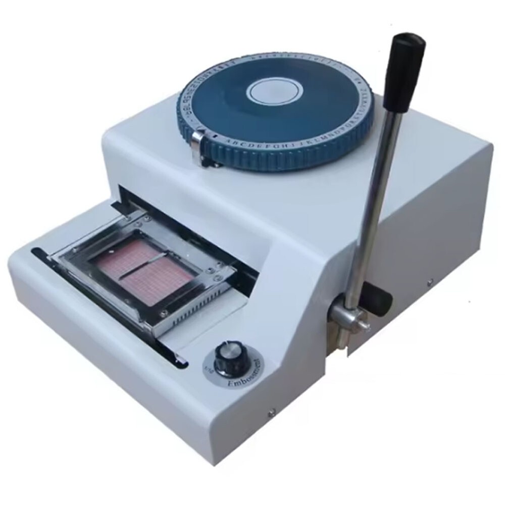 75 Characters Convex Embosser Machine Manual ID Embossing Machine