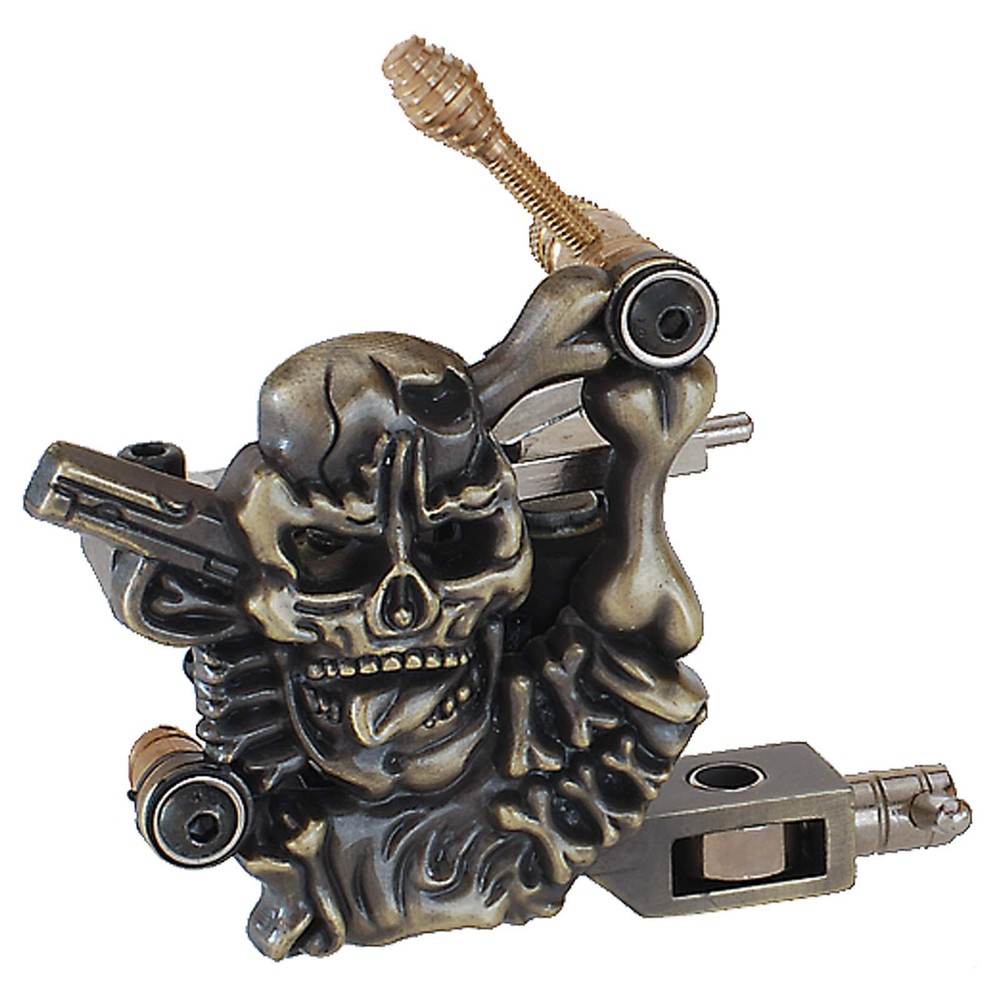 Complete Tattoo Kit - 2 Machine Skull Set