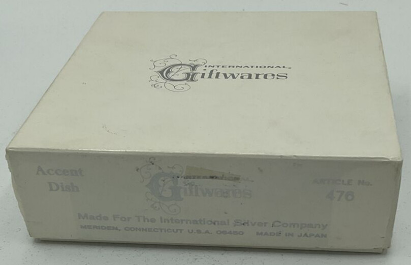 International Giftwares Accent Dish Japan Lion Silverplate Article 476 Wine